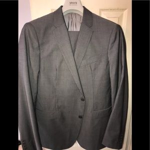 Armani Collezioni Gray Pinstripe Suit